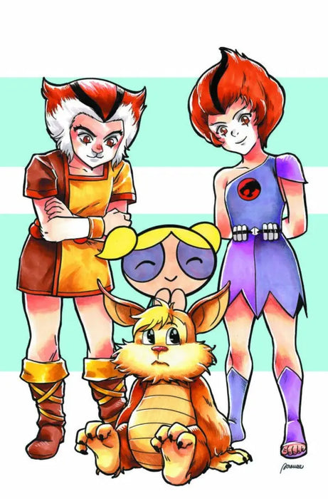 Thundercats Powerpuff Girls #2 Cover H Inc 1:15 Saowee Full Art Variant Dynamite Entertainment