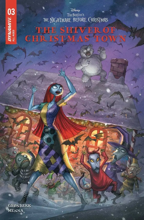 Tim Burtons The Nightmare Before Christmas The Shiver Of Christmas Town #3 Cover C Alan Quah Variant Dynamite Entertainment