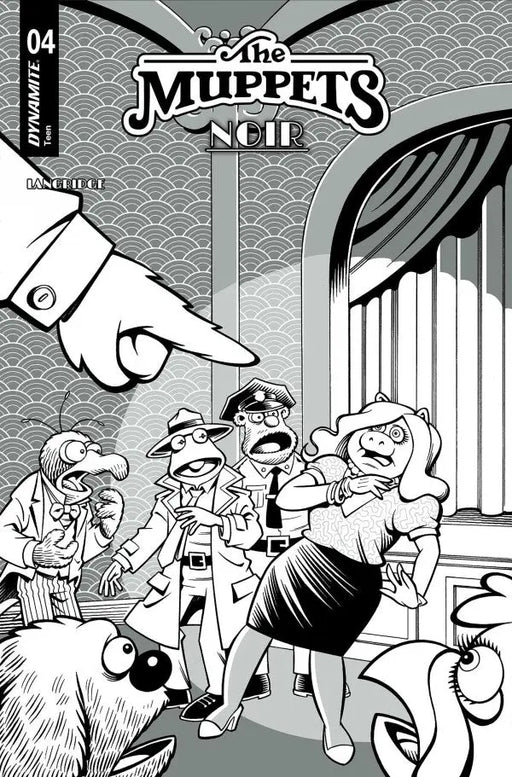Muppets Noir #4 Cover E Inc 1:15 Roger Langridge Line Art Variant Dynamite Entertainment