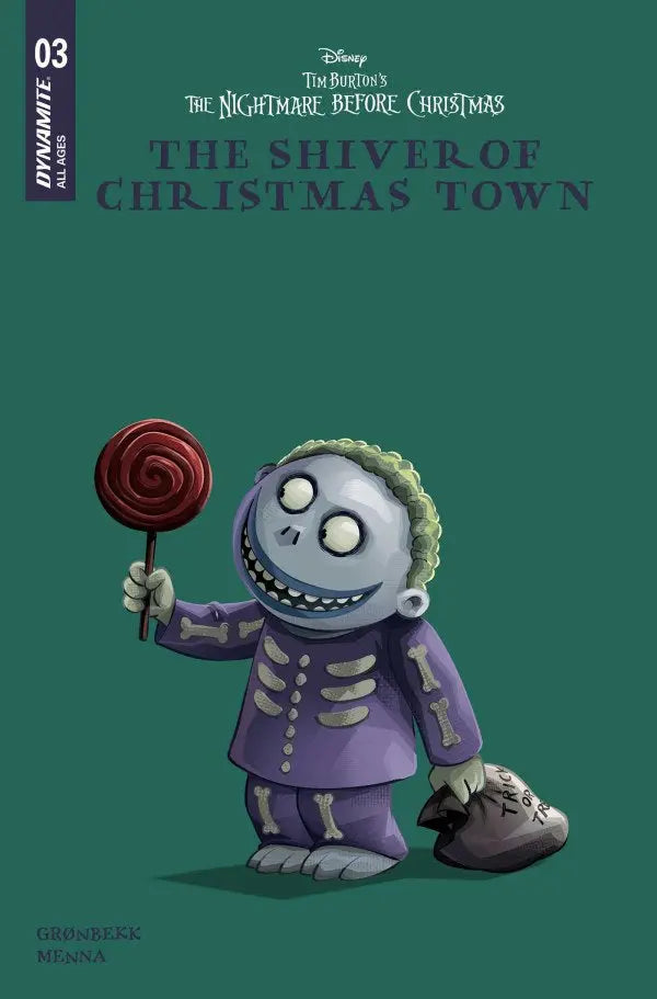 Tim Burtons The Nightmare Before Christmas The Shiver Of Christmas Town #3 Cover D Disney Library  Variant Dynamite Entertainment