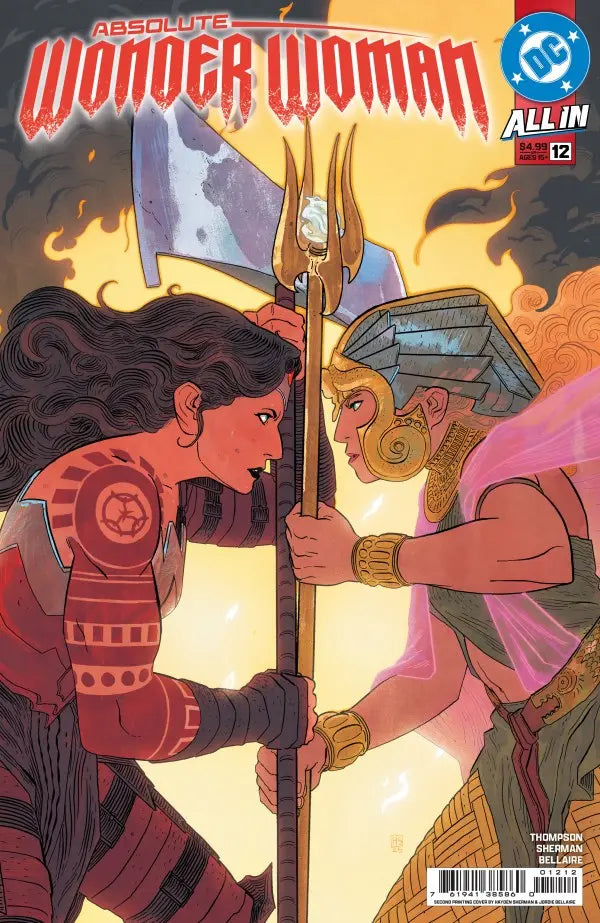 Absolute Wonder Woman #12 2nd Print Cover A Hayden Sherman DC Comics