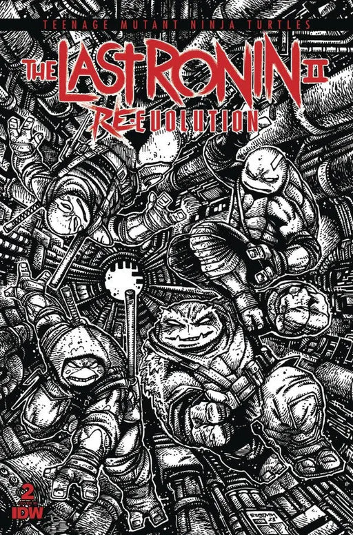 Teenage Mutant Ninja Turtles: The Last Ronin II--Re-Evolution #2 Variant Ri (100) (Eastman Black & White) IDW Publishing