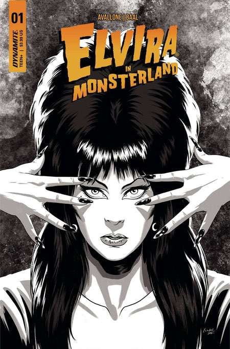 Elvira In Monsterland #1 Cvr F 10 Copy Baal B&W