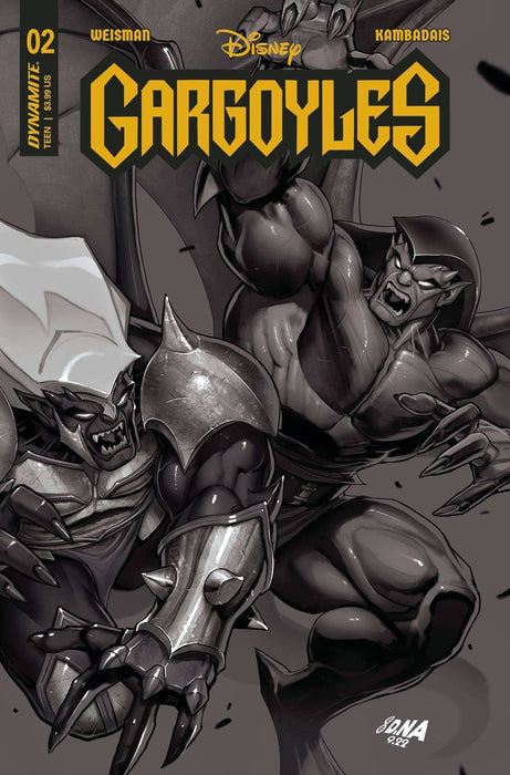 Gargoyles #2 Cvr I 15 Copy Incv Nakayama B&W