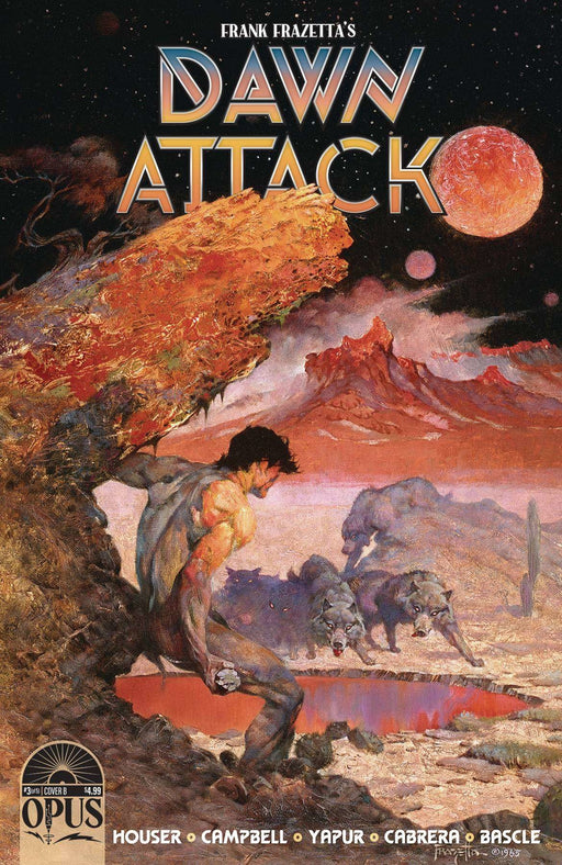 FRANK FRAZETTAS DAWN ATTACK #3 OF 5 CVR B FRAZETTA