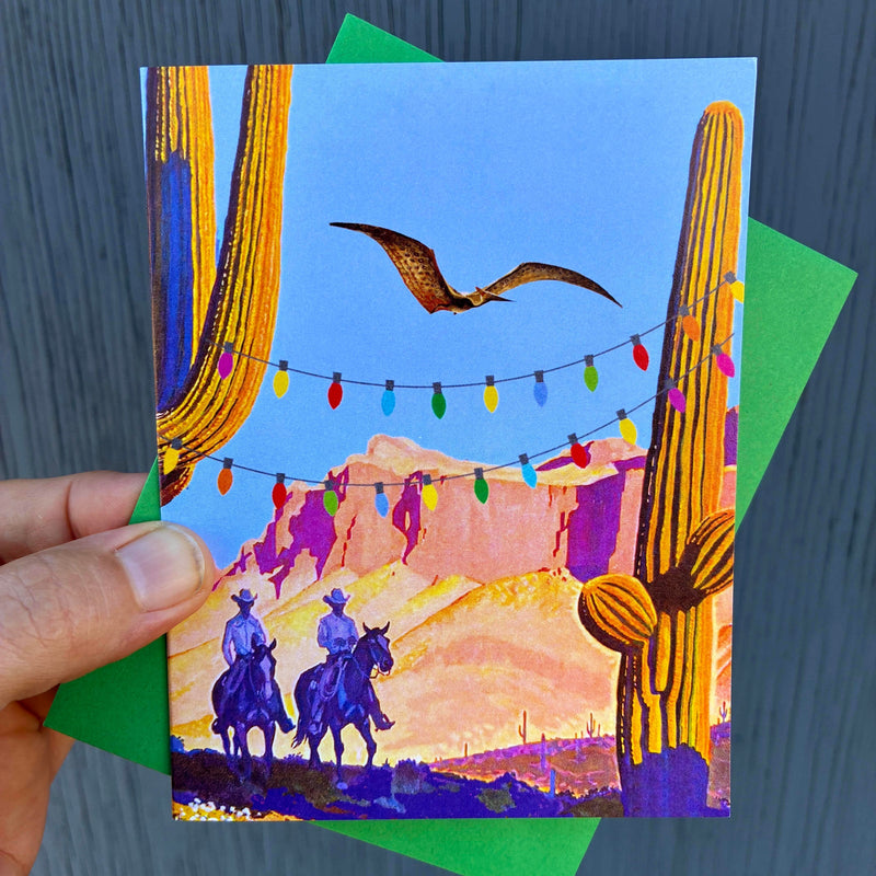 SAGUARO NATIONAL PARK MONSTERS HOLIDAY CARD