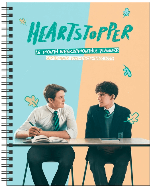 Heartstopper 16-Month 2023-2024 Weekly/Monthly Planner Calendar with Bonus Stick