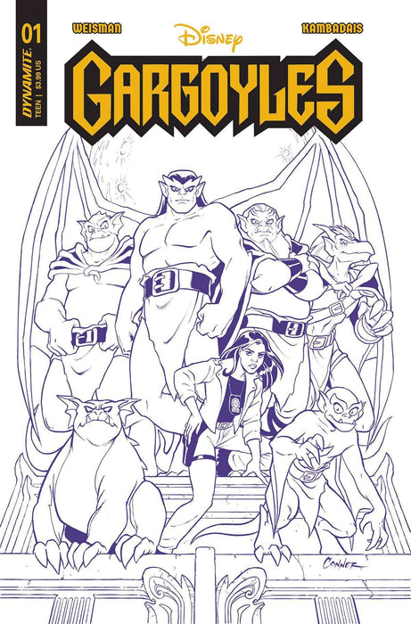 Gargoyles #1 Cvr Zi 10 Copy Foc Incv Conner Purple Line Art