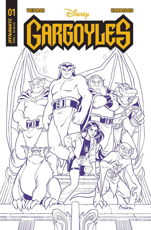 Gargoyles #1 Cvr Zi 10 Copy Foc Incv Conner Purple Line Art