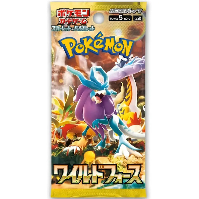 Pokemon TCG Scarlet & Violet sv5K - Wild Force Japanese (1 Booster Pack) Super Anime Store