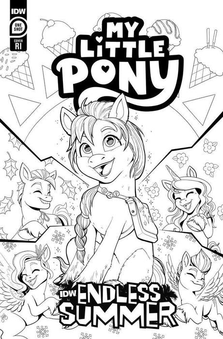 Idw Endless Summer-My Little Pony Variant Ri 10 Coloring Book Variant