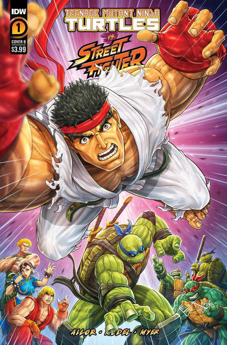 Teenage Mutant Ninja Turtles vs. Street Fighter #4 Variant B Cardy