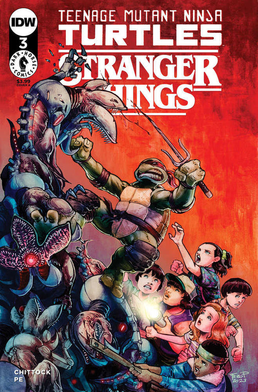 Teenage Mutant Ninja Turtles X Stranger Things #3 Cover A Pe