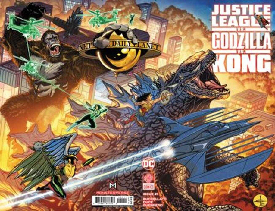Justice League vs Godzilla vs Kong #1 Of 7 Cover A Drew Johnson Wraparound Cover