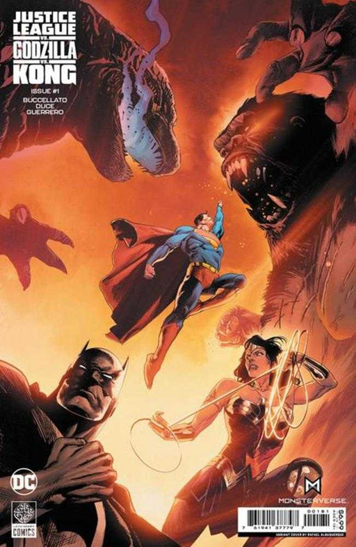 Justice League vs Godzilla vs Kong #1 Of 7 Cover E Rafael Albuquerque Foil Variant