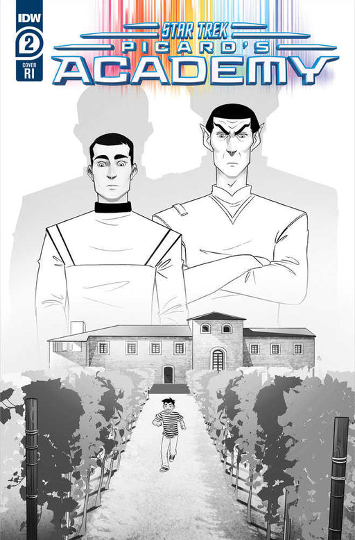 Star Trek: Picard'S Academy #2 Variant Ri 10 Boo Black & White