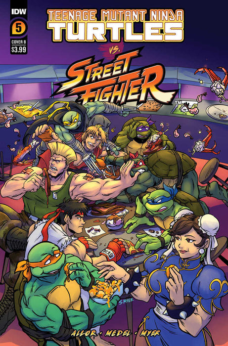 Teenage Mutant Ninja Turtles vs. Street Fighter #5 Variant B Myer