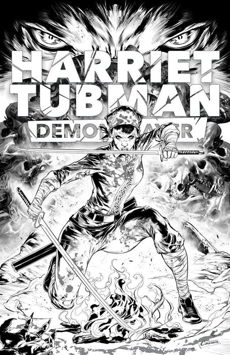 Harriet Tubman Demon Slayer #3 Cover D 10 Copy Variant Edition Black & White Variant M