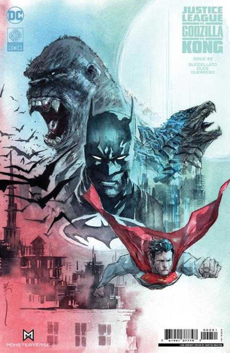 Justice League vs Godzilla vs Kong #2 Of 7 Cover E 1 in 50 Dustin Nguyen Card Stock Variant