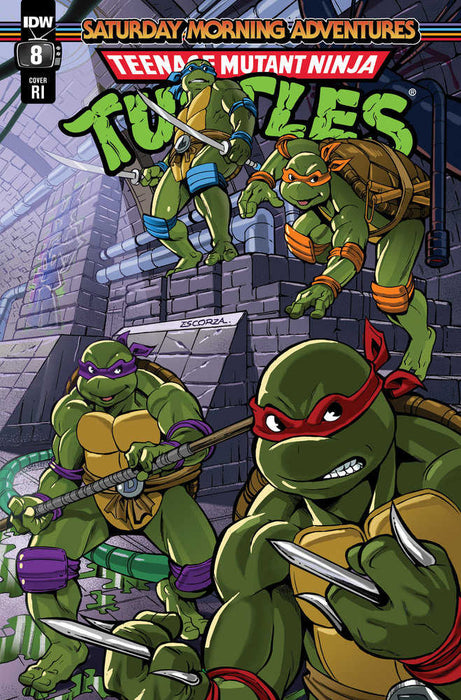 Teenage Mutant Ninja Turtles: Saturday Morning Adventures #8 Variant Ri 10 Escorzas