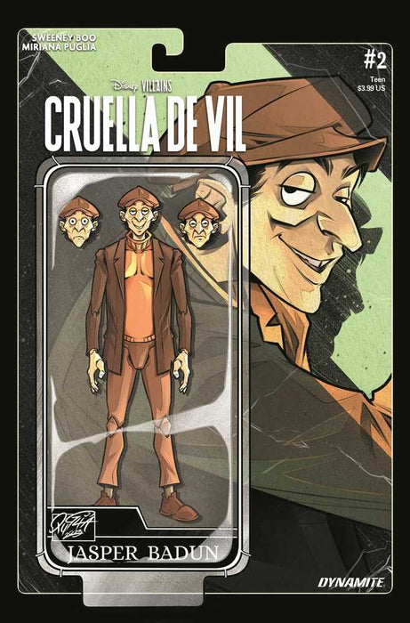 Disney Villains Cruella De Vil #2 Cover D Action Figure Dynamite Entertainment