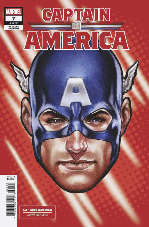 Captain America #7 Mark Brooks Headshot Variant Marvel Comics