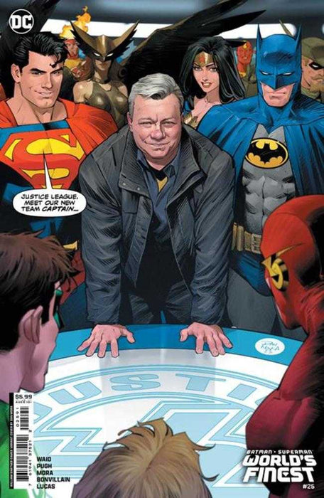 Batman Superman Worlds Finest #25 Cover G Dan Mora William Shatner Cameo Card Stock Variant DC Comics