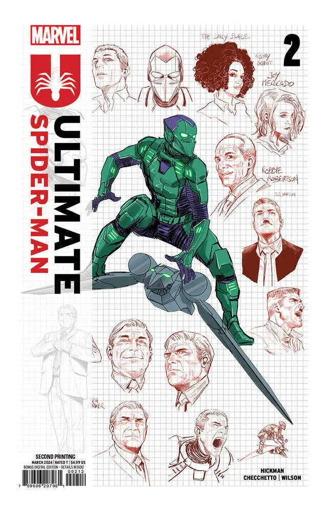 Ultimate Spider-Man #2 Marco Checchetto 2nd Print Variant Marvel Comics