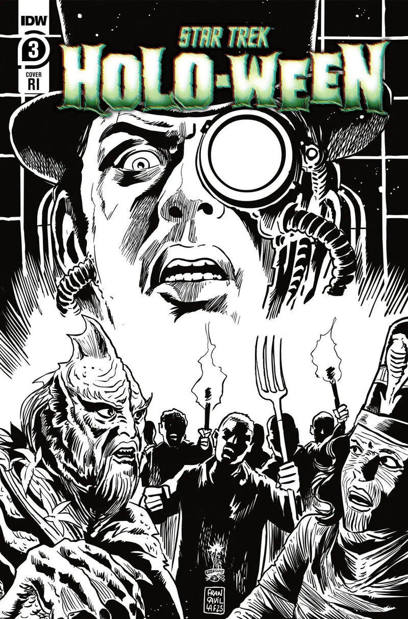 Star Trek: Holo-Ween #3 Variant Ri 10 Francavilla Black & White