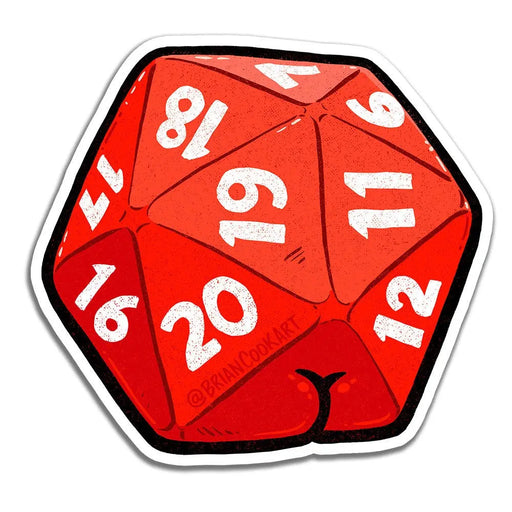 D20 Butt Sticker 4pk